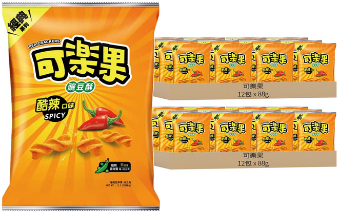 可樂果 酷辣口味, 88g, 24包