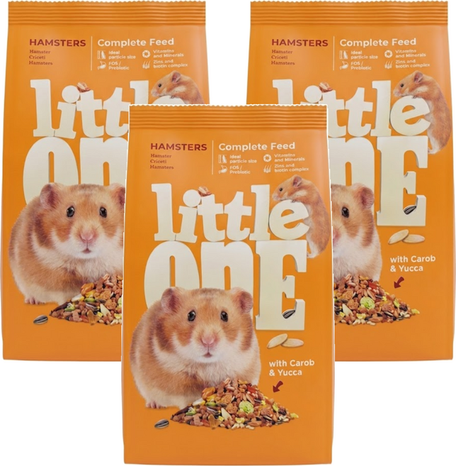little onE 小倉鼠飼料, 400g, 3包
