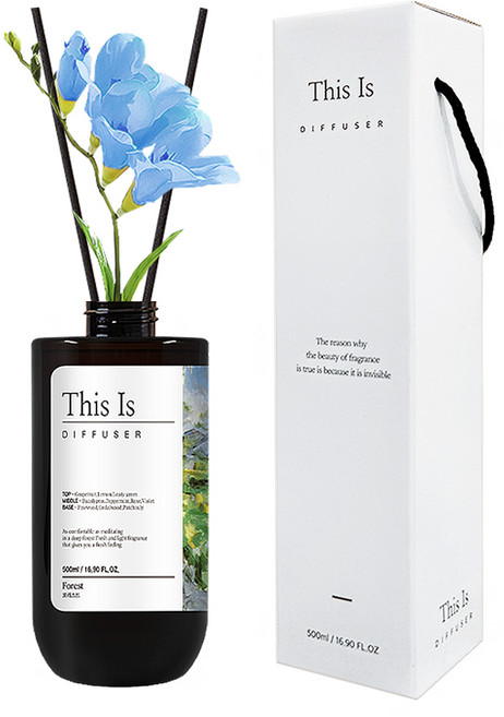 디스이즈명화 디퓨저 + 플라워 세트 500ml, 포레스트, 1개