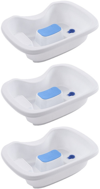 제이라이프 버블 헤어 워시 세발기 대야, 화이트, 3개