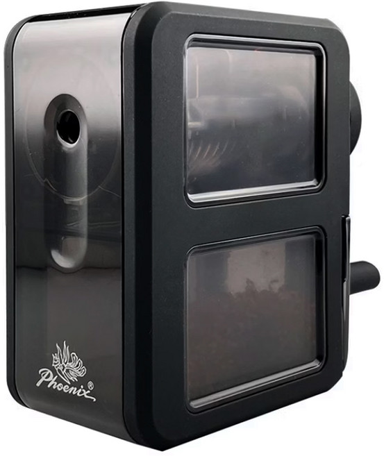 Phoenix 鳳凰畫材 專業素描專用7段式削筆機, 黑色, 1個