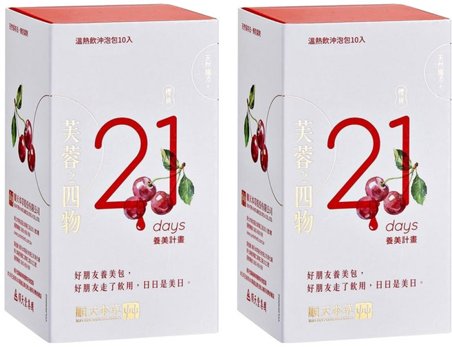 順天本草 芙蓉之四物養美計畫 櫻桃口味, 10包, 24g, 2盒
