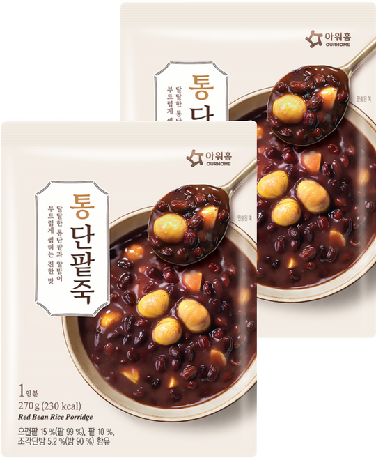 OURHOME 愛味弘 紅豆粥, 270g, 2包