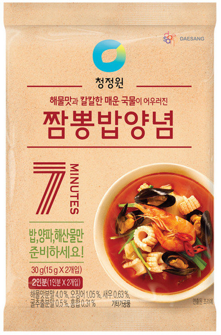 청정원 짬뽕밥양념, 30g, 1개