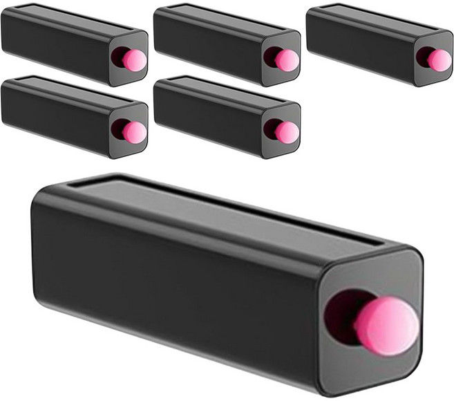 윈프라이스 도파민 컬러 속옷 양말 수납함, 블랙, 6개