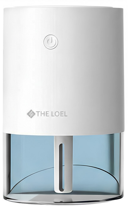 THE LOEL 加濕器 141 x 90 x 90mm 198g, HF-01, 七彩夜燈斜角 白色