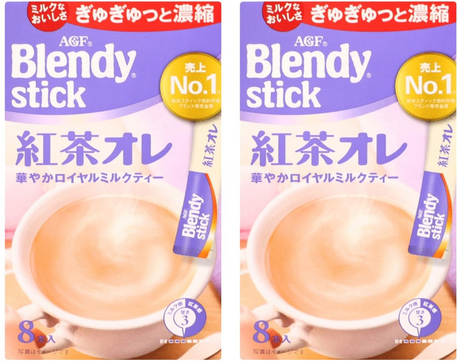 AGF Blendy 紅茶歐蕾, 9g, 8條, 2盒
