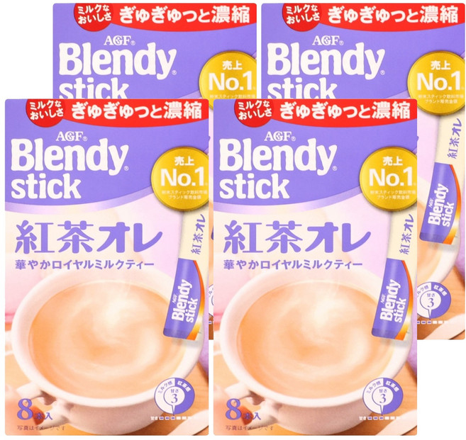 AGF Blendy 紅茶歐蕾, 9g, 8條, 4盒