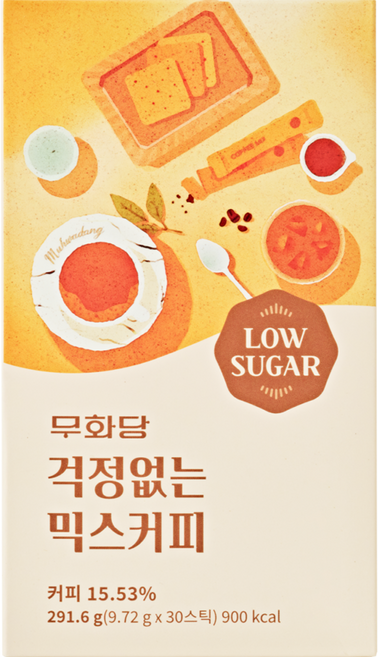 무화당 걱정없는 믹스커피, 9.72g, 30개입, 1개