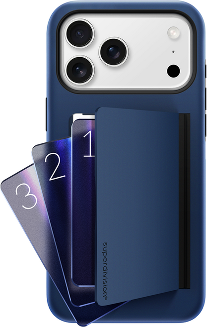 슈퍼디비전 3장 카드 수납 밸런스 듀얼 레이어 범퍼 휴대폰 케이스