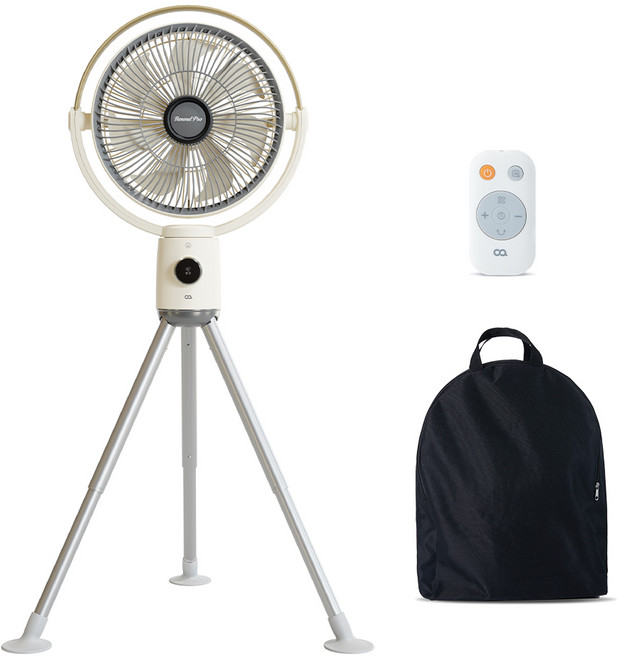 오아 라운드PRO 무선 스탠드 선풍기 써큘레이터 리모컨 공기순환기 베이지, OFN-045BE