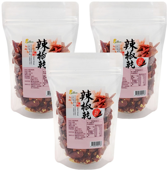 超賀 極品辣椒乾, 100g, 3包