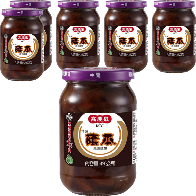 高慶泉 蔭瓜, 420g, 6罐
