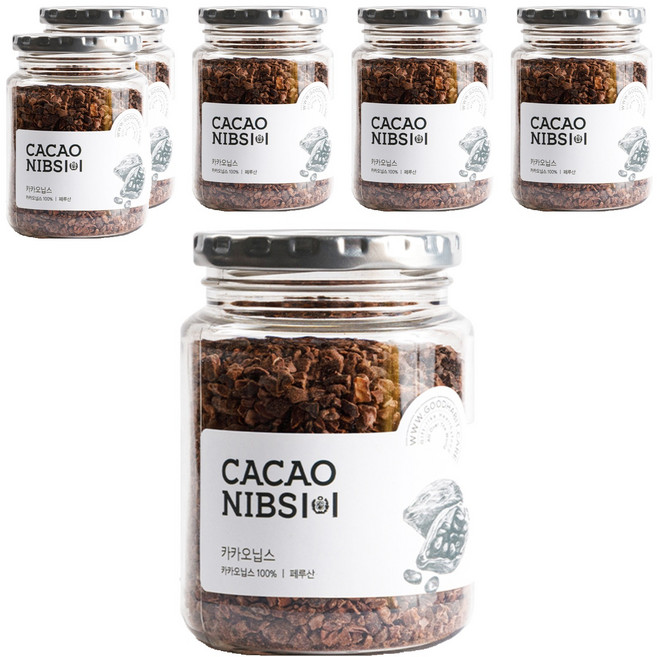 착한습관 로스티드 카카오닙스, 200g, 6개