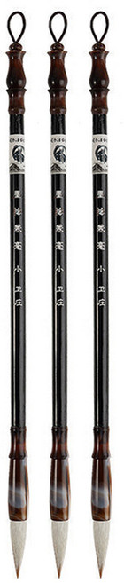 세븐집 서예용 붓 화이트, 소, 3개