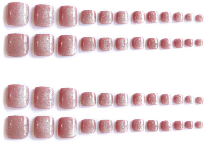 잇템샵 자석 젤 페디큐어 팁, 2개, 02 로지브라운