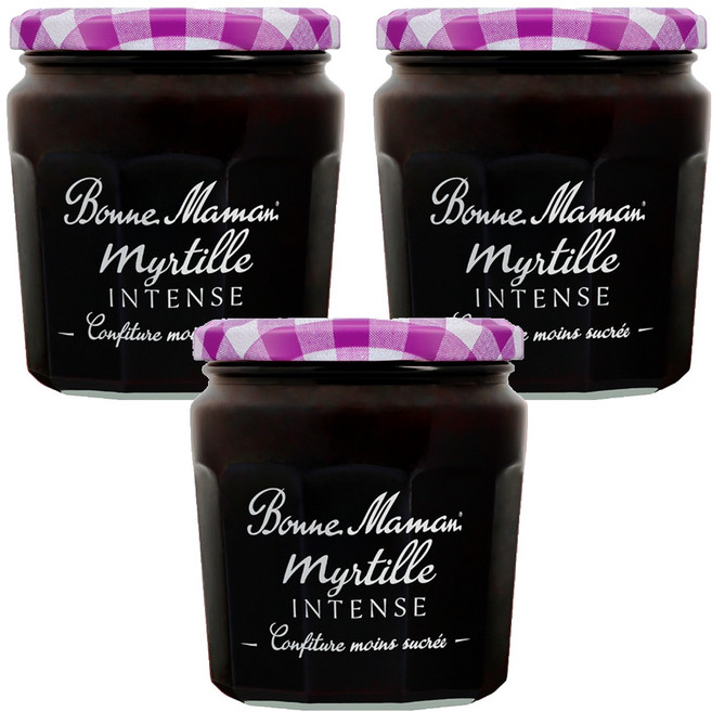 본마망 인텐스 블루베리잼, 335g, 3개
