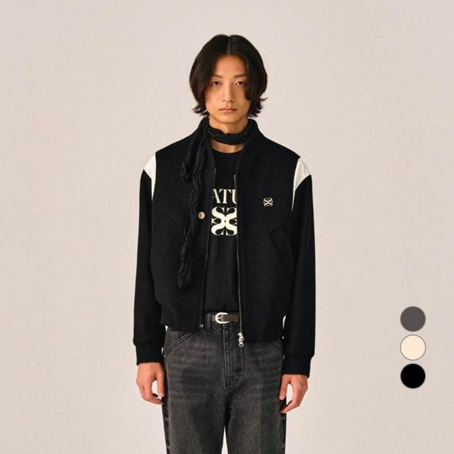 세터 남녀공용 퍼시 칼라리스 바시티 자켓