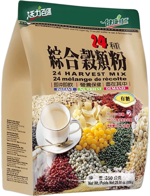 活力百匯 24種綜合榖類粉 有糖, 850g, 1包