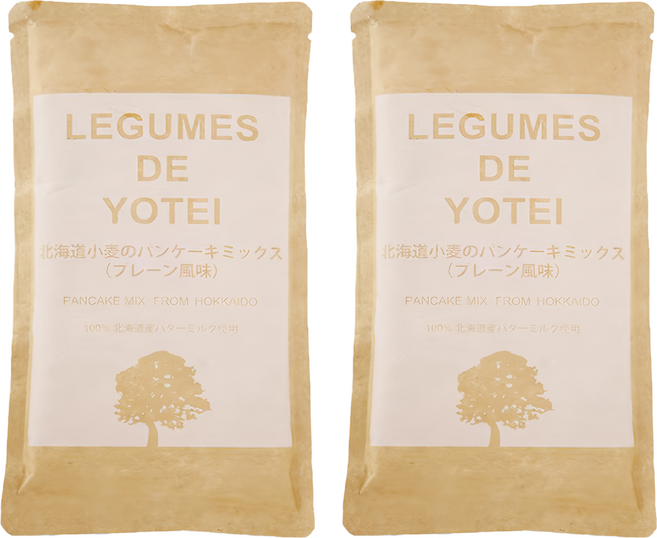 LEGUMES DE YOTEI 100%北海道 小麥鬆餅粉 天然原味, 180g, 2包