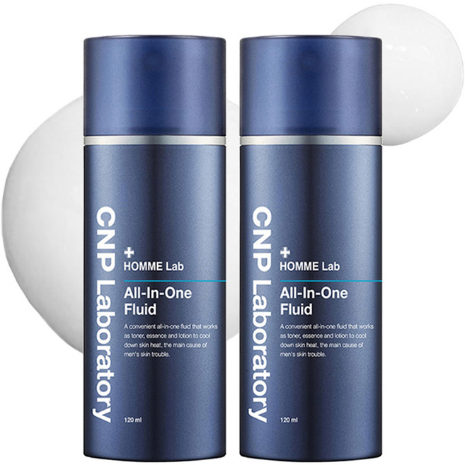 씨앤피 옴므 랩 올인원 플루이드, 120ml, 2개