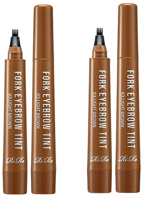 리르 포크 아이브로우 틴트 2g, 03라이트브라운, 2개