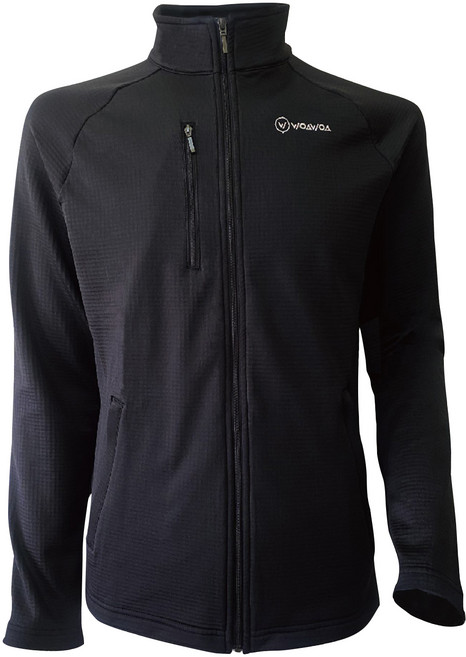 WOAWOA 3D網格刷毛立領保暖透氣外套-男款