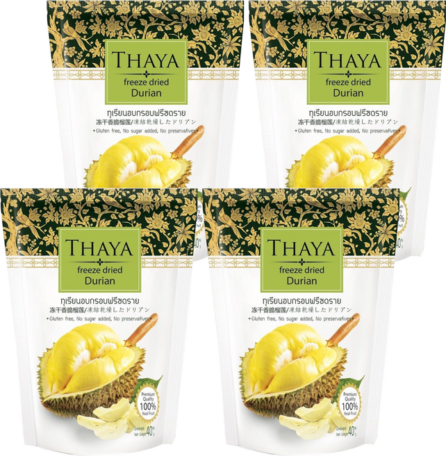 THAYA 榴槤乾, 40g, 4包