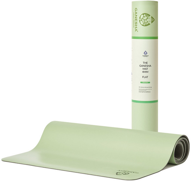 가네샤요가프랍스 요가 매트 플랫 4mm, Pistachio, 1개