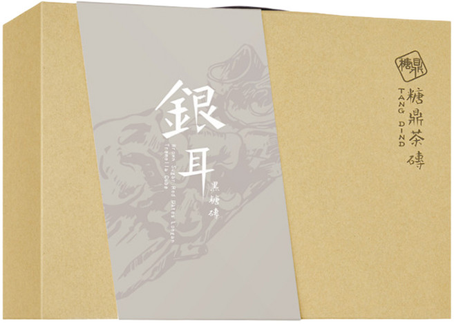 糖鼎 經典黑糖茶磚禮盒 桂圓銀耳, 30g, 12個裝, 1組