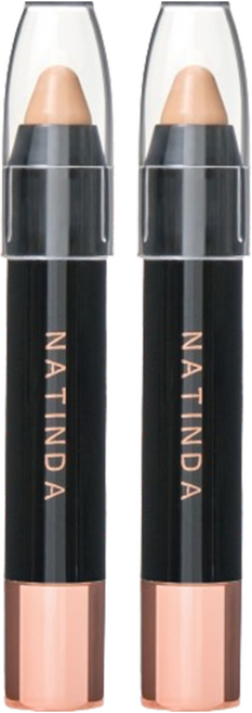 나틴다 아우라 퍼펙트 커버 컨실러 3.5g, 21호 라이트 베이지, 2개