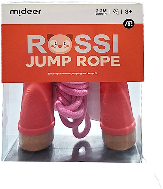 mideer 兒童防滑安全跳繩, 狐狸 橘色 + 粉色, 1盒