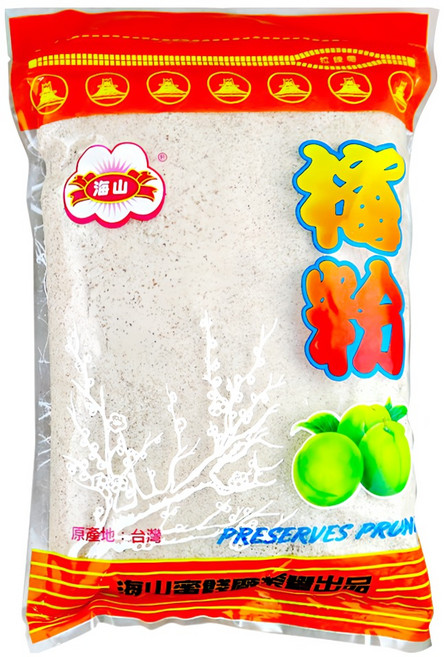 海山 本上白梅粉 拉鍊包, 1包, 600g
