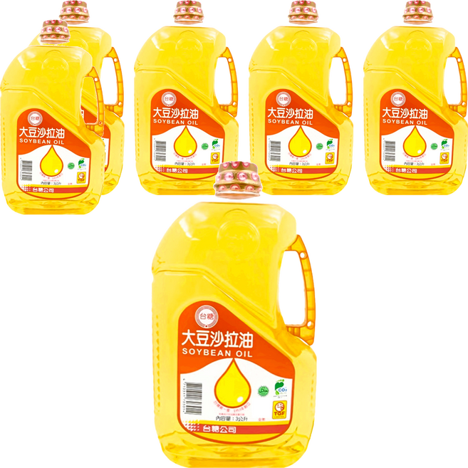 台糖 大豆沙拉油, 3L, 6瓶