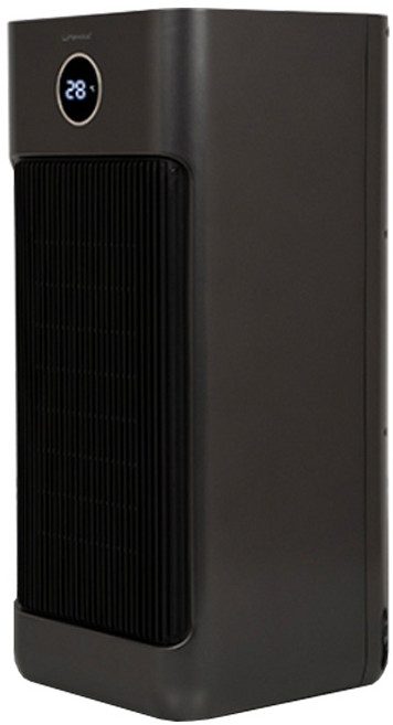 유니맥스 그래핀 저소음 PTC 리모컨 전기온풍기, UMH-R1624CSM, 다크그레이