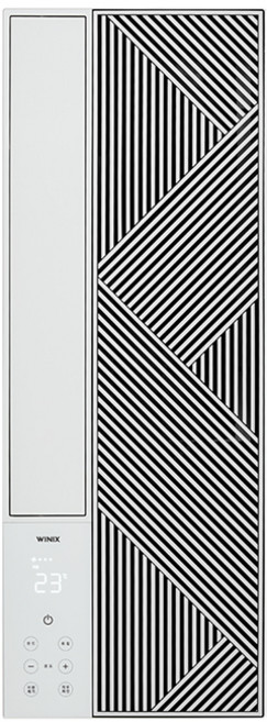 위닉스 창문형 듀얼 인버터 에어컨 EWNE067-MWK + 연장키트 방문설치, EWNE067-MWK(사선형+바닐라화이트), 46cm