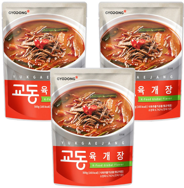 교동식품 육개장, 500g, 3개