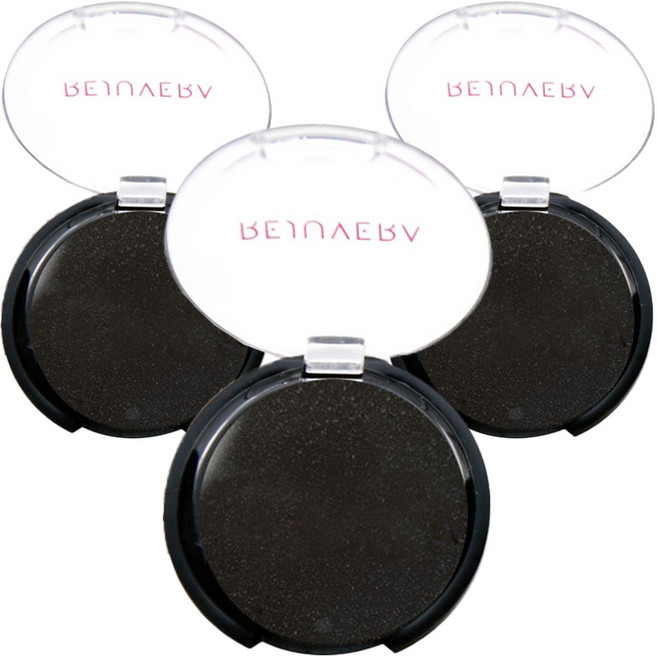 레쥬베라 블랙 화이트 아이섀도우, 쉬머블랙, 3개