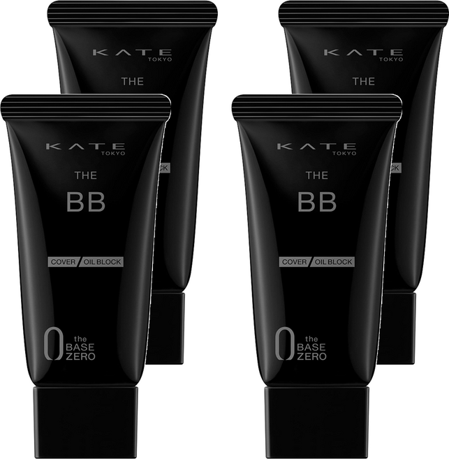 KATE 凱婷 台灣公司貨 零瑕肌密高遮瑕控油BB霜 SPF21 PA++, EX-1, 30g, 4個