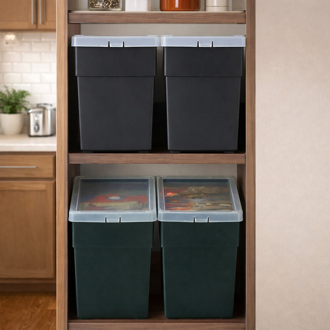 아이리스 채움 정리함 BU-200, 블랙, 4개