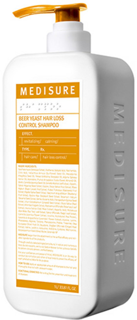 메디슈어 맥주 효모 탈모 샴푸, 1L, 1개