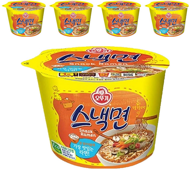 오뚜기 스낵면 90g, 5개