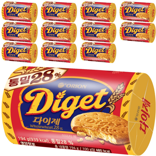 닥터유 다이제 오리지널, 194g, 12개