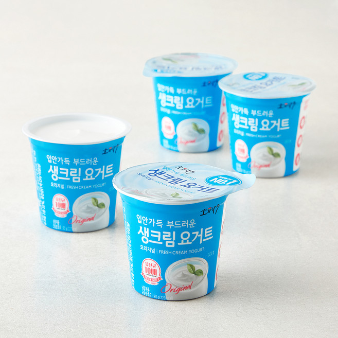 소와나무 입안가득 부드러운 생크림 요거트, 150g, 4개, 1개입