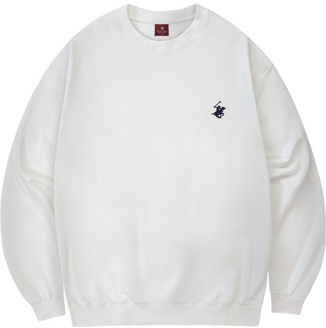 비버리힐스폴로클럽 남여공용 데일리 오버핏 자수로고 긴팔 맨투맨 CPL8T00