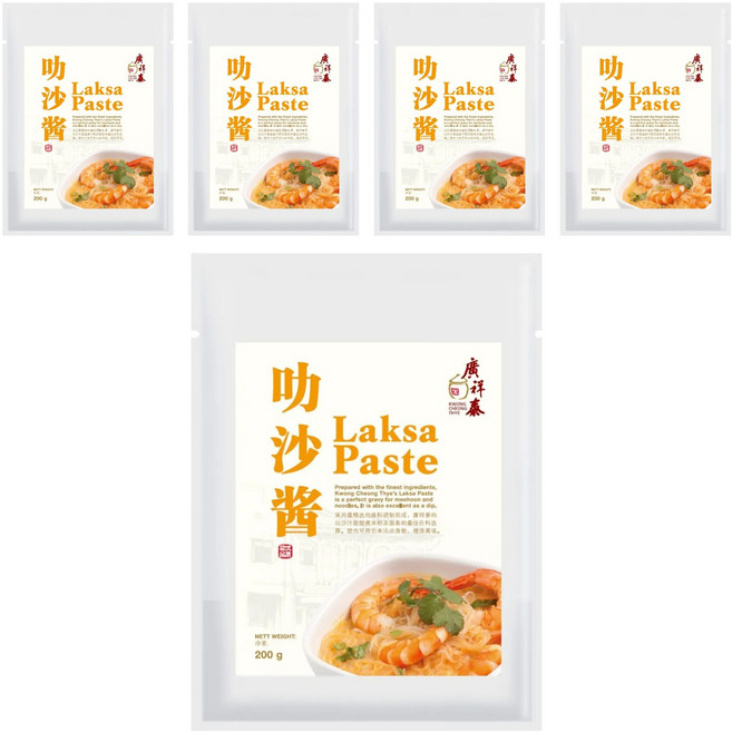 廣祥泰 叻沙醬, 200g, 5包