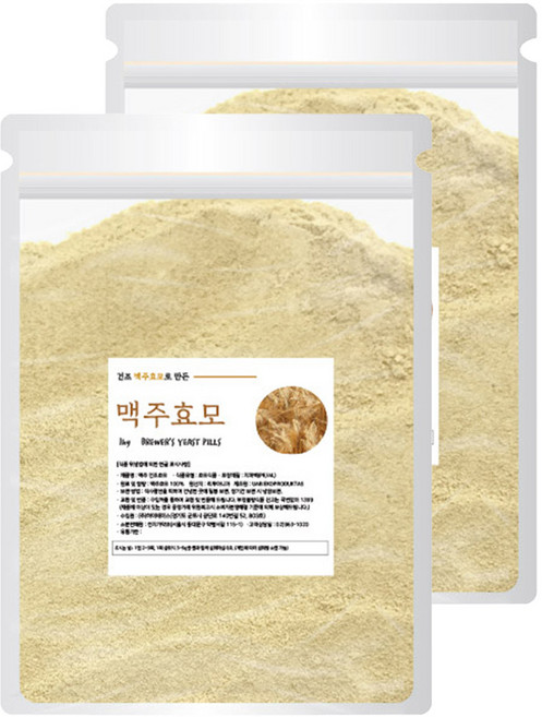 천지가약초 분말 건 맥주효모, 1kg, 2개