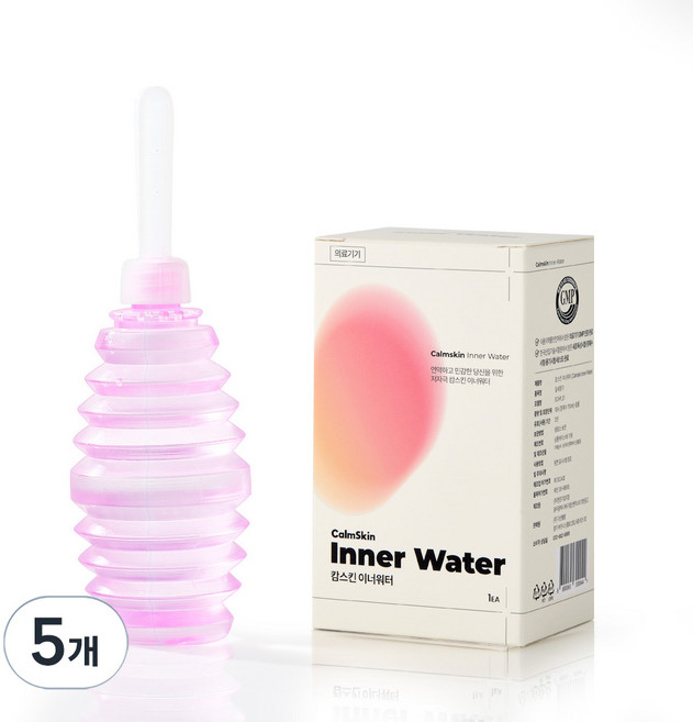 캄스킨이너워터 일회용 질세정기, 110ml, 5개