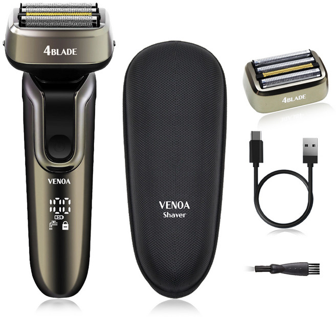 베노아 메탈릭 마스터 티타늄 코팅 전기면도기, VS-7500, 메탈실버