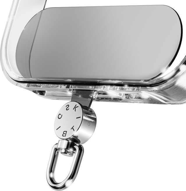 빅스킷 핸드폰 스트랩 연결 고리 키링 줄 태그홀더, 투명, 1개